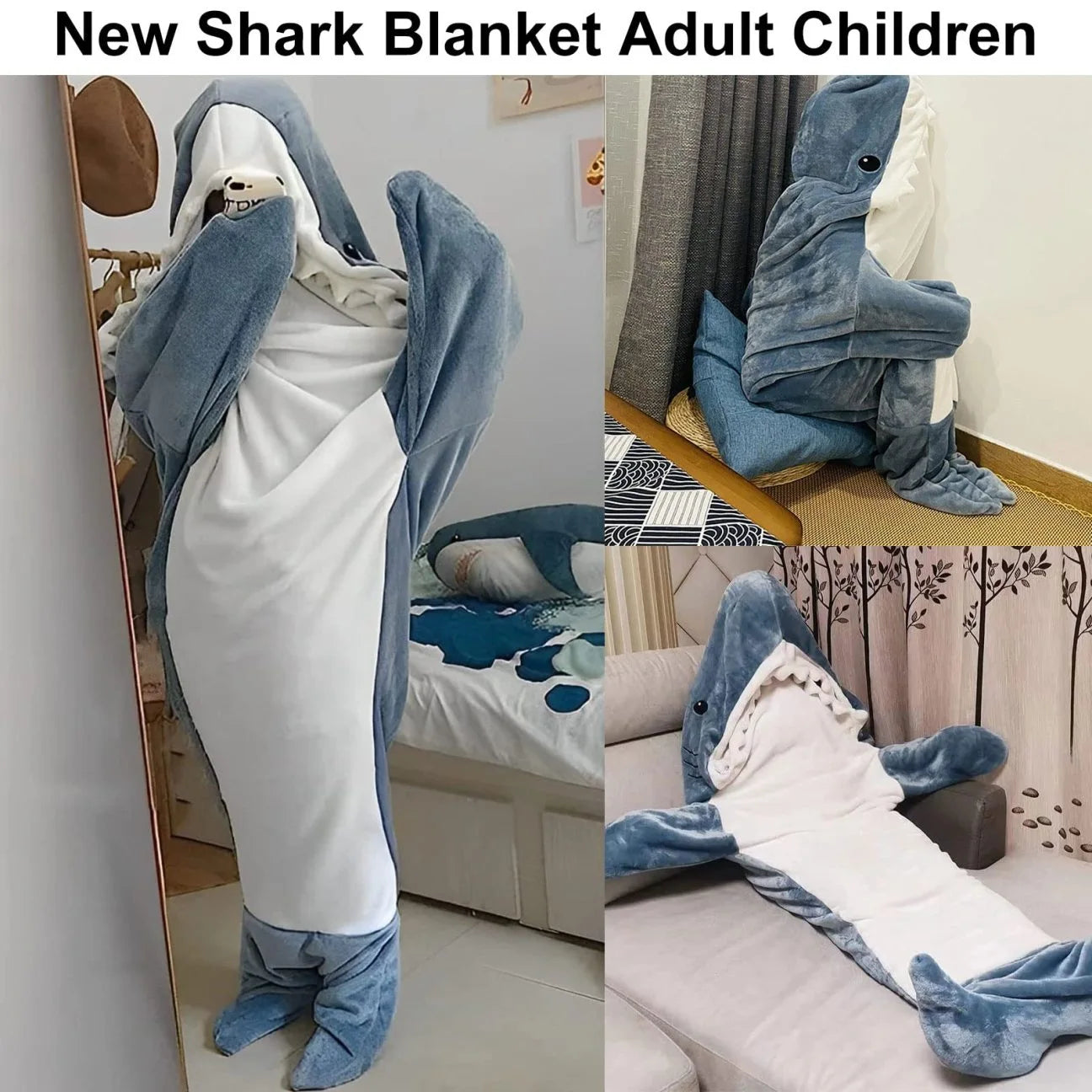 ZANOIU Shark Wearable Blanket