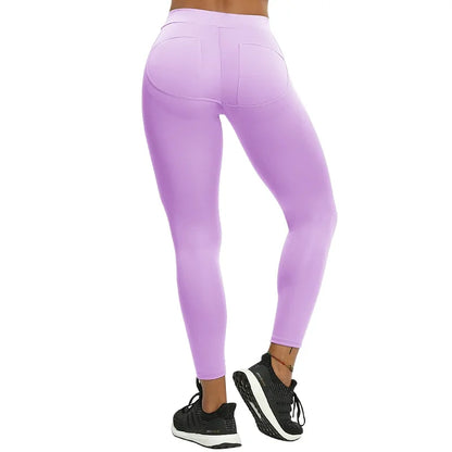 V-Waist Push Up Slim Leggings