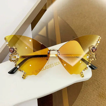 Luxury Diamond Butterfly Sunglasses