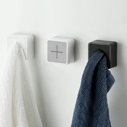 Carbon Punch Free Bathroom Towel Holder