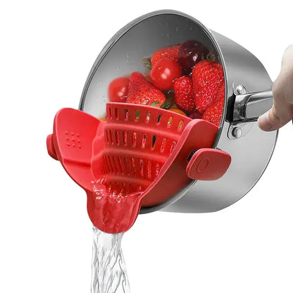 Clip-on Silicone Drainer Strainer