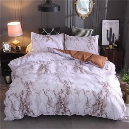 ZANOIU Marble Duvet Bedding Sets