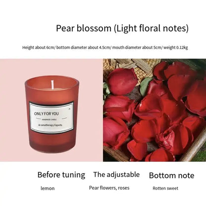 Romantic Floral Aromatherapy Smokeless Candle