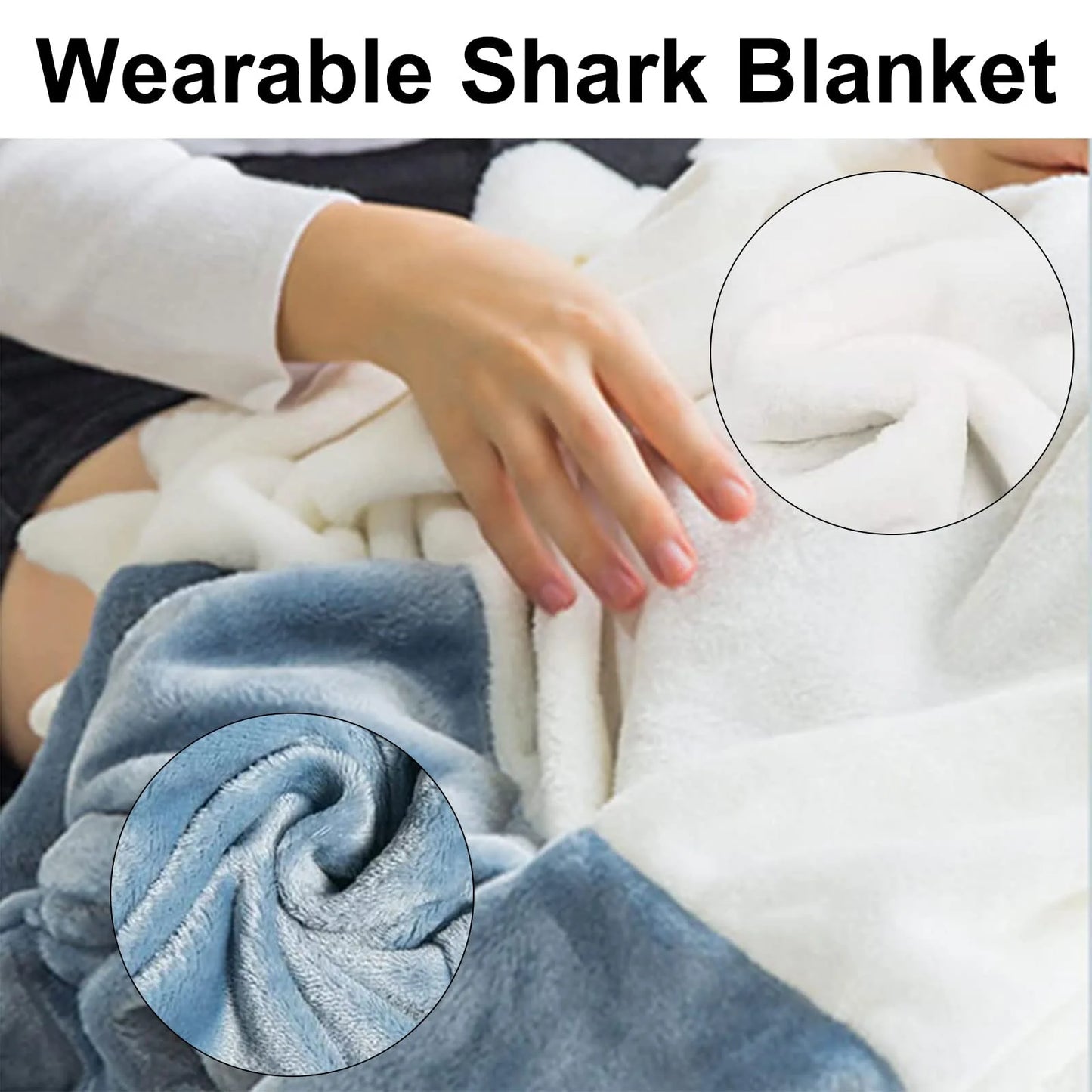 ZANOIU Shark Wearable Blanket