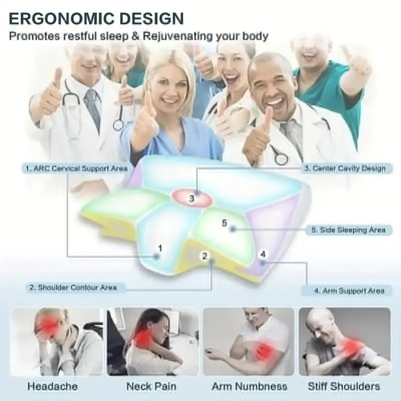 Ergonomic Memory Foam Pillow