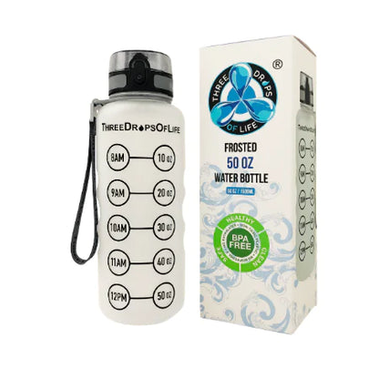 ZANOIU Frosted 50oz Sports Water Bottle