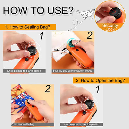 USB Mini Bag Sealer Cutter