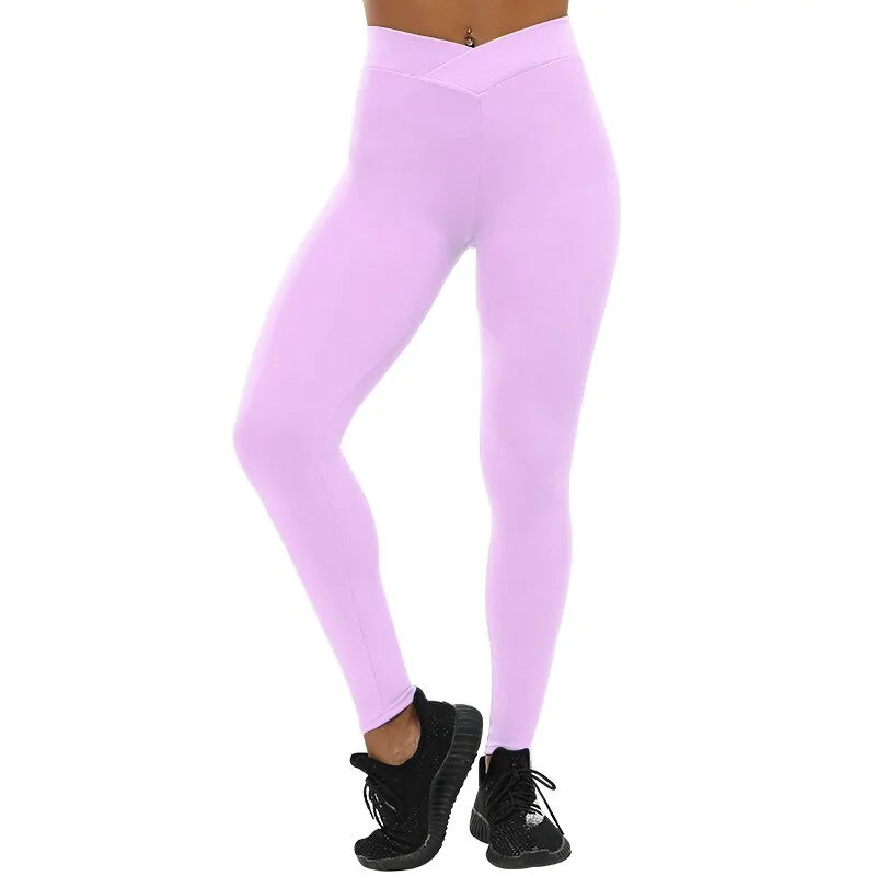 V-Waist Push Up Slim Leggings