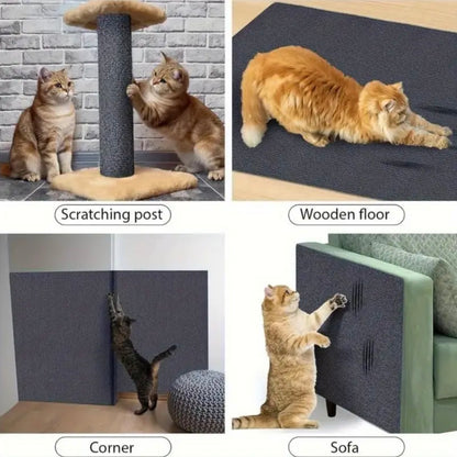 Customizable Self-Adhesive Cat Scratching Mat - 40cm x 200cm | Protects Furniture & Promotes Healthy Claws