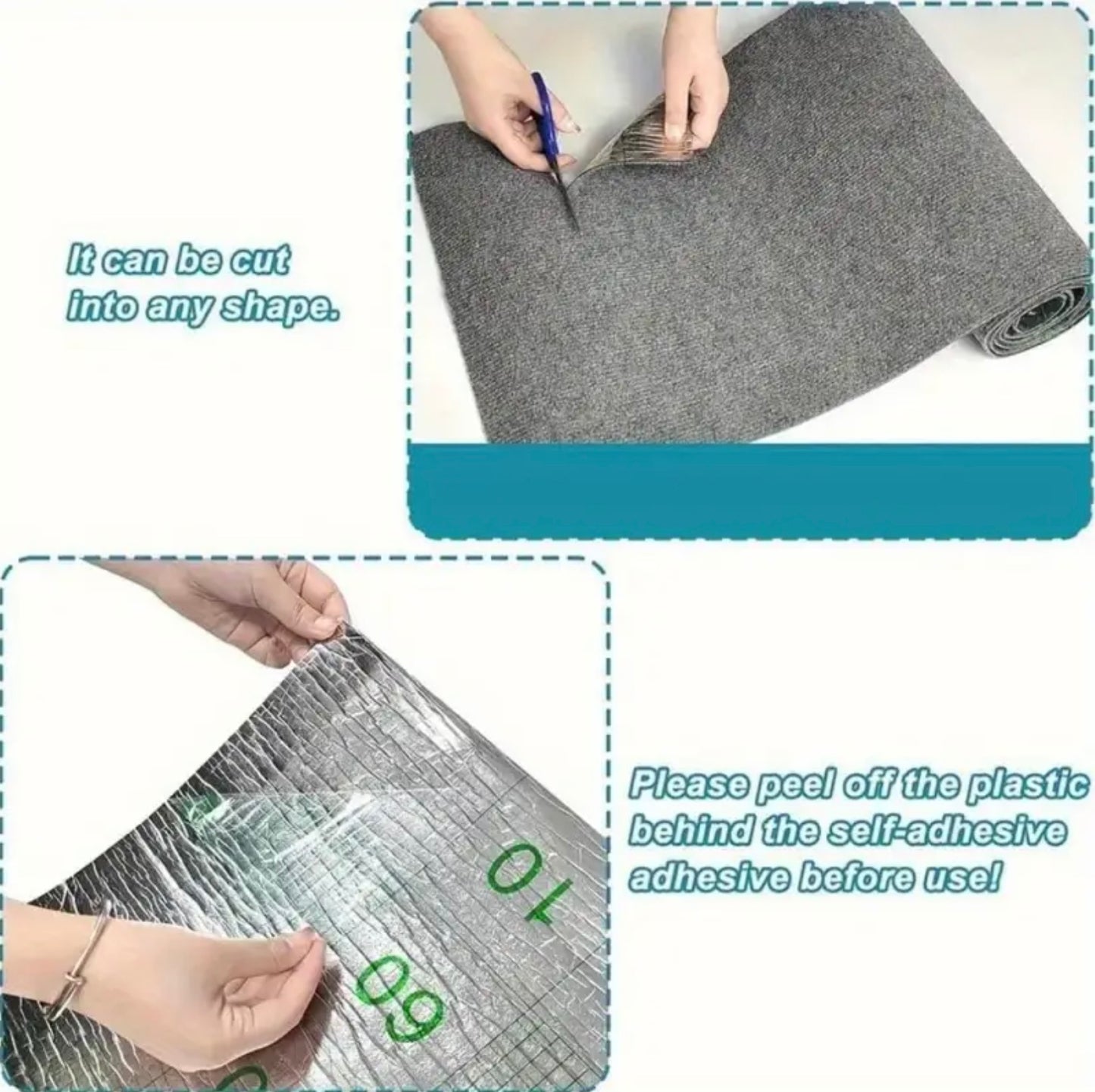 Customizable Self-Adhesive Cat Scratching Mat - 40cm x 200cm | Protects Furniture & Promotes Healthy Claws