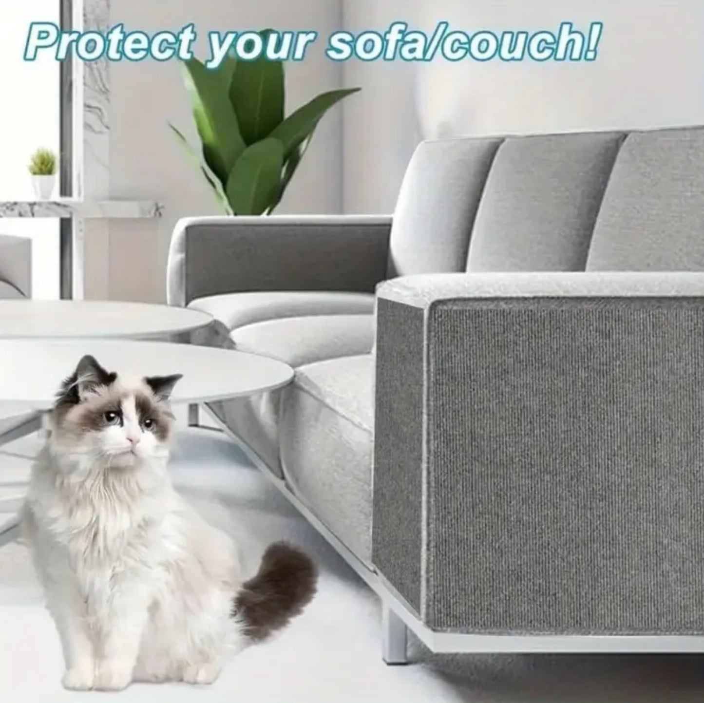 Customizable Self-Adhesive Cat Scratching Mat - 40cm x 200cm | Protects Furniture & Promotes Healthy Claws