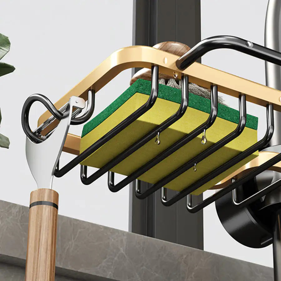 Metal Kitchen Storage Faucet Rack