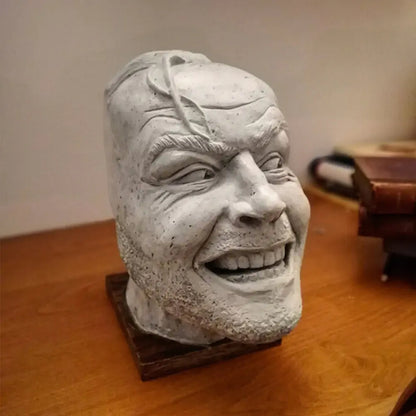 "The Shining" Bookend Sculpture: "Here’s Johnny" Resin Desktop Ornament