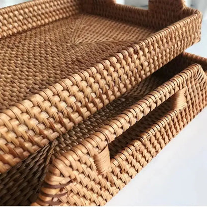 Handmade Rectangle Rattan