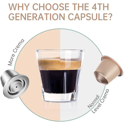 ZANOIU Reusable Coffee Capsule For Nespresso