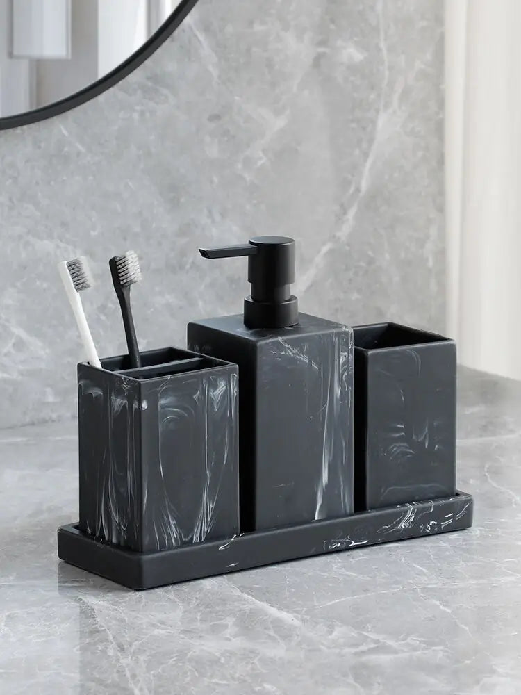 Marble Pattern Accessories Set