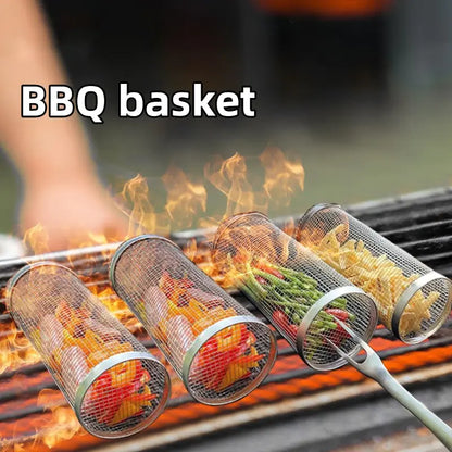 New Grilling Rolling BBQ Basket