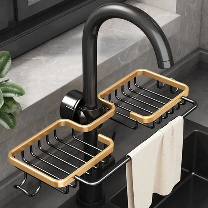 Metal Kitchen Storage Faucet Rack