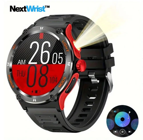 NextWrist™ Watch 3.89cm IPS Touch Screen – 100+ Sports Modes AI Voice Commands