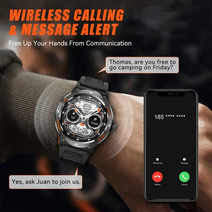 NextWrist™ Watch 3.89cm IPS Touch Screen – 100+ Sports Modes AI Voice Commands