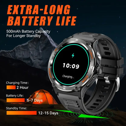 NextWrist™ Watch 3.89cm IPS Touch Screen – 100+ Sports Modes AI Voice Commands