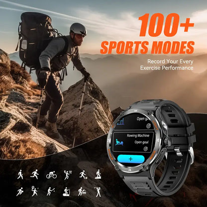NextWrist™ Watch 3.89cm IPS Touch Screen – 100+ Sports Modes AI Voice Commands