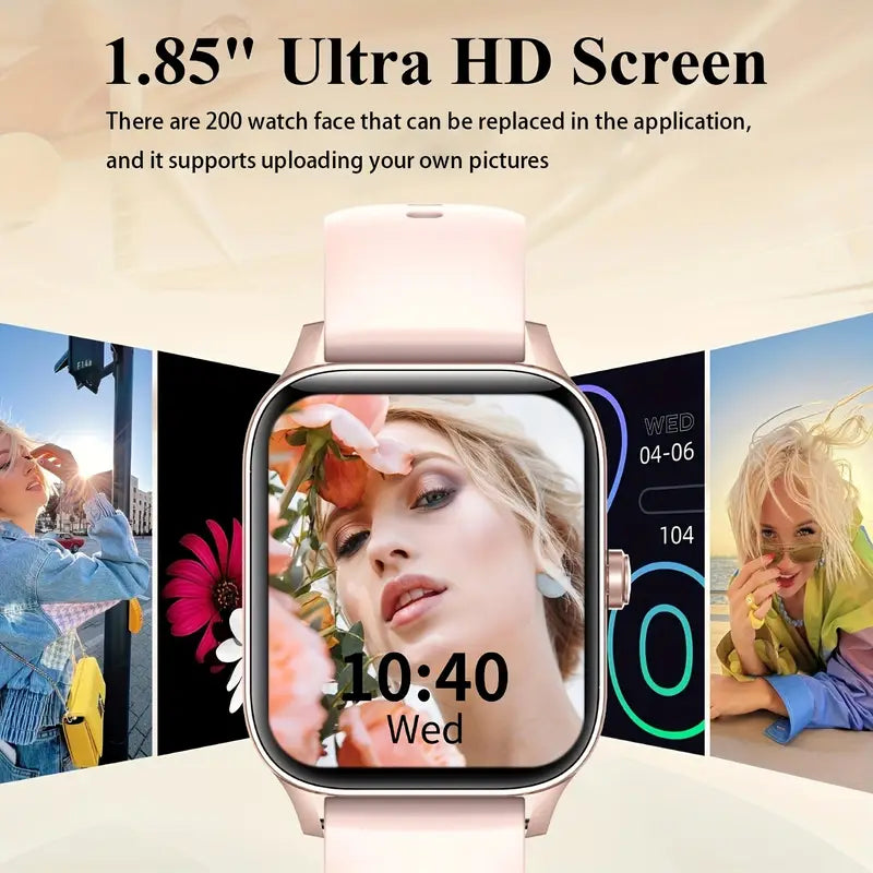 NextWrist™ 1.85" Watch AI Voice Assistant – Wireless Calling HD Touch Screen