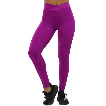 V-Waist Push Up Slim Leggings