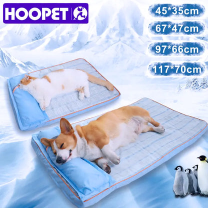 HOOPET Silk Summer Dog Bed Thick Mat