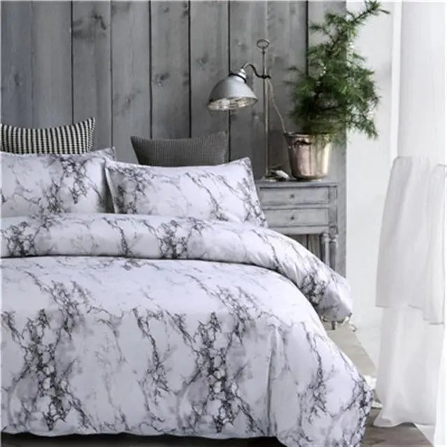 ZANOIU Marble Duvet Bedding Sets