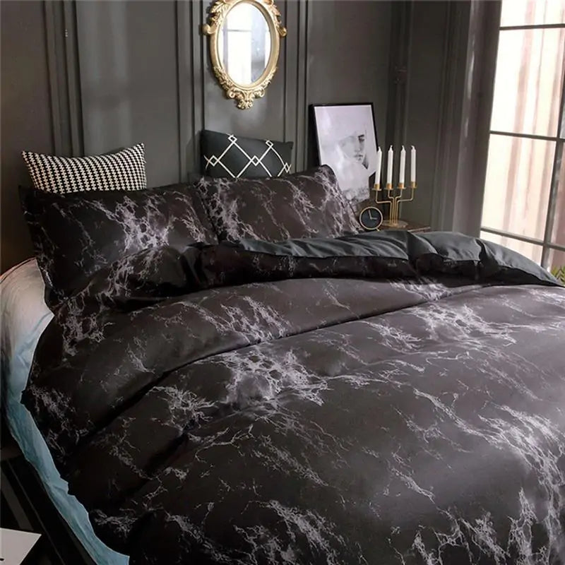 ZANOIU Marble Duvet Bedding Sets