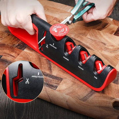 ZANOIU Multifunction 4-in-1 Knife Sharpener