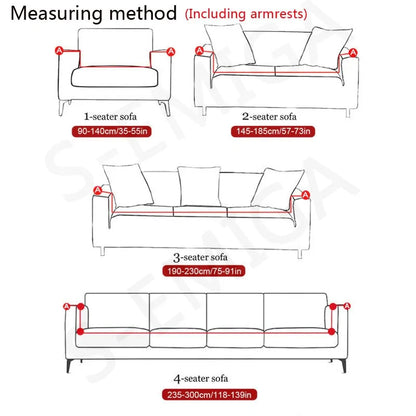 ZANOIU Prima Cotton Lux Solid  Sofa Covers