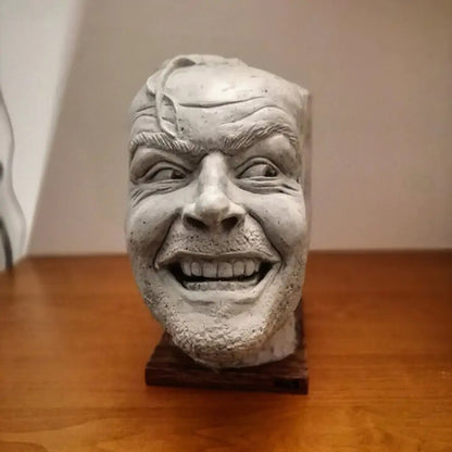 "The Shining" Bookend Sculpture: "Here’s Johnny" Resin Desktop Ornament