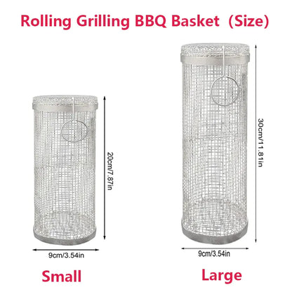 New Grilling Rolling BBQ Basket