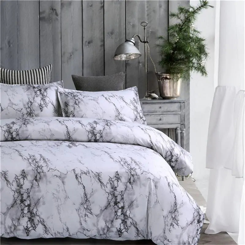 ZANOIU Marble Duvet Bedding Sets