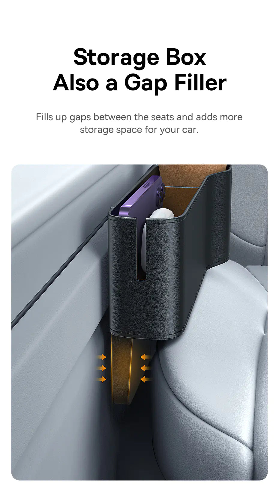 Car Seat Gap Organizer With Cup Holder