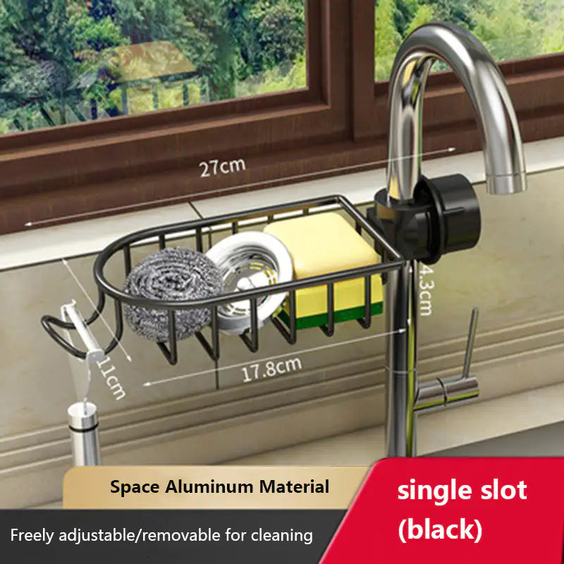 Metal Kitchen Storage Faucet Rack